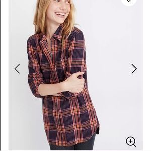 Madewell Flannel Classic Ex-boyfriend Shirt XS
